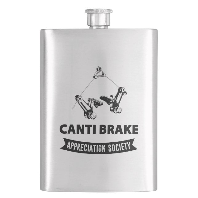 Canti Brake Appreciation Society Hip Flask (Front)