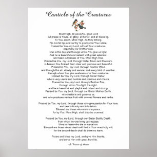 Canticle of the Creatures by St. Francis of Assisi Poster