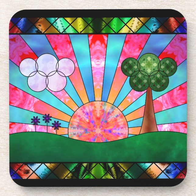 Canticle of the Sun Cork Coaster (Front)