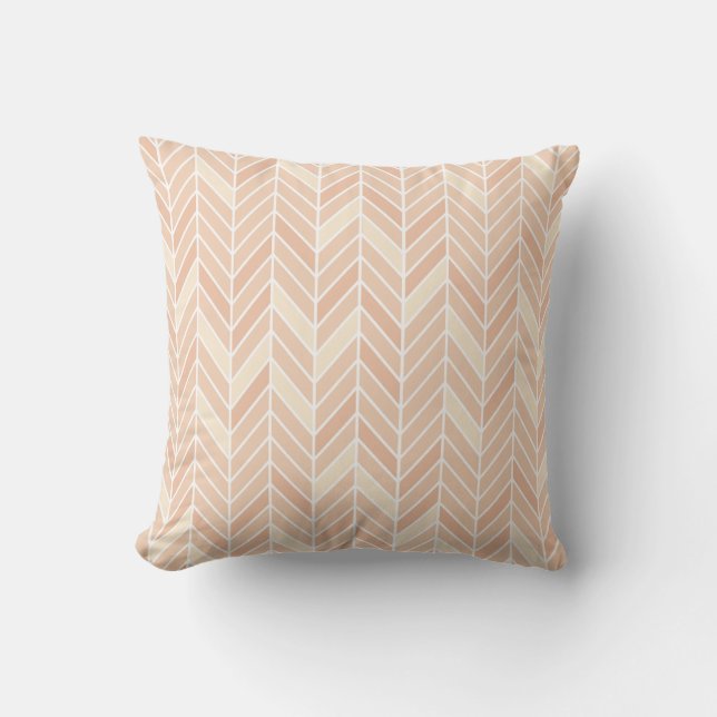 Cantilevered Chevron narrow | blush Cushion (Front)