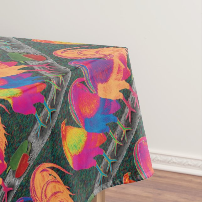 Cantina Roosters Tablecloth (In Situ)