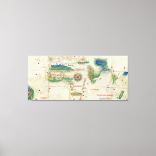 Cantino Planisphere 1502 Canvas Print