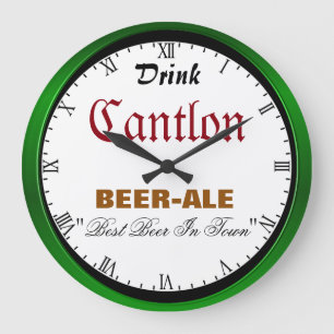 Cantlon Beer Large Clock
