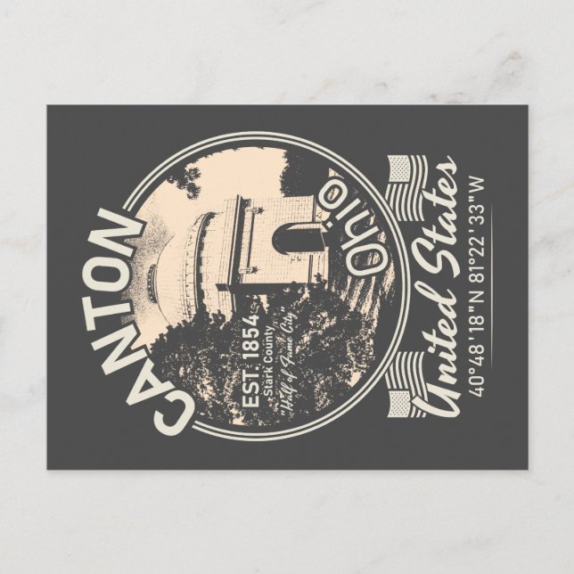 CANTON CITY - OHIO VINTAGE POSTCARD (Front)