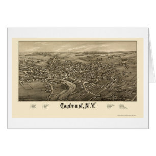 Canton, NY Panoramic Map - 1885