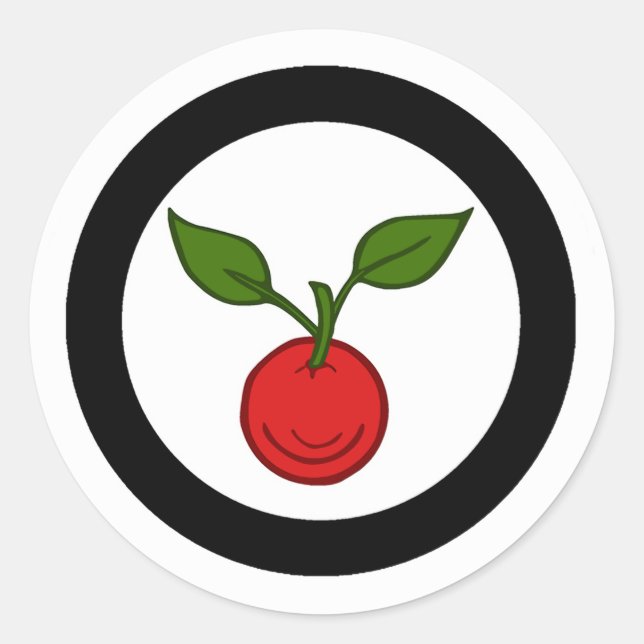 Canton of Appleholm Populace Badge Classic Round Sticker (Front)