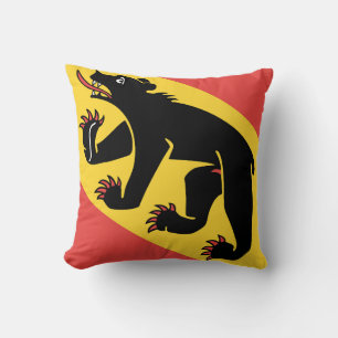 Canton of Bern flag Switzerland symbol Cushion