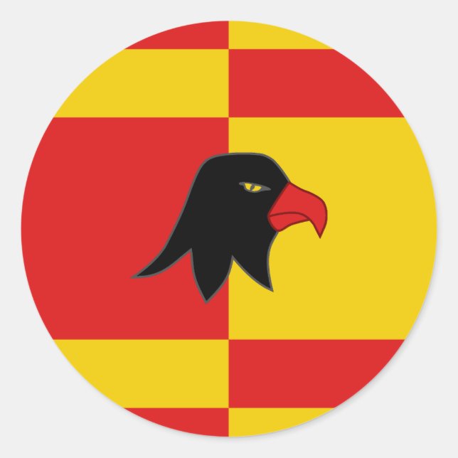 Canton of Falconcree Populace Badge Classic Round Sticker (Front)