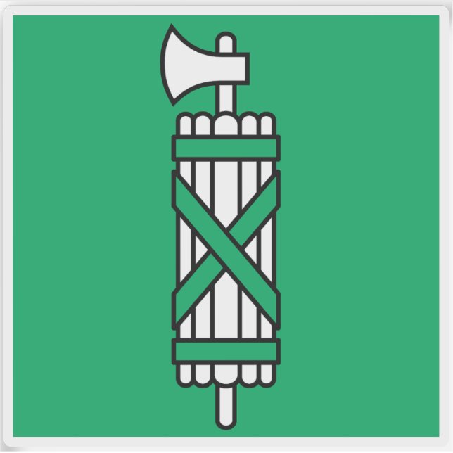 Canton of Sankt Gallen (St Gall) flag, Switzerland (Front)