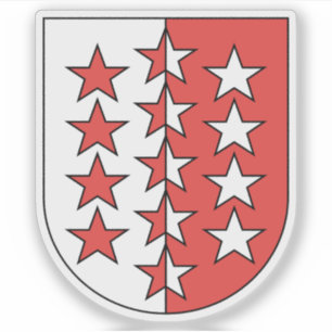 Canton of Valais coat of arms, Switzerland