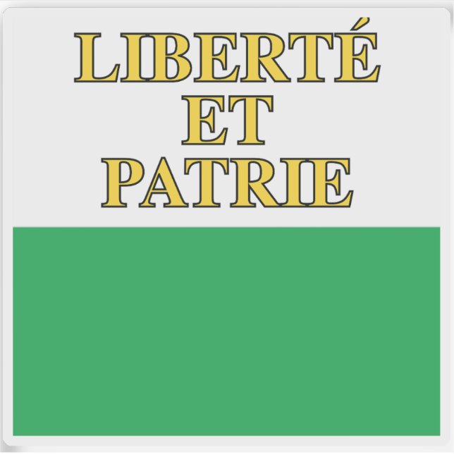 Canton of Vaud flag, Switzerland (Front)