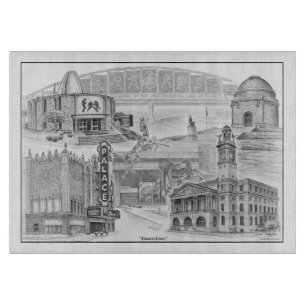 Canton Ohio Historic Landmarks Cutting Board
