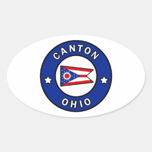Canton Ohio Oval Sticker