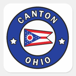 Canton Ohio Square Sticker