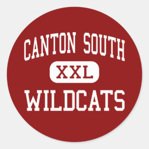 Canton South - Wildcats - High - Canton Ohio Classic Round Sticker