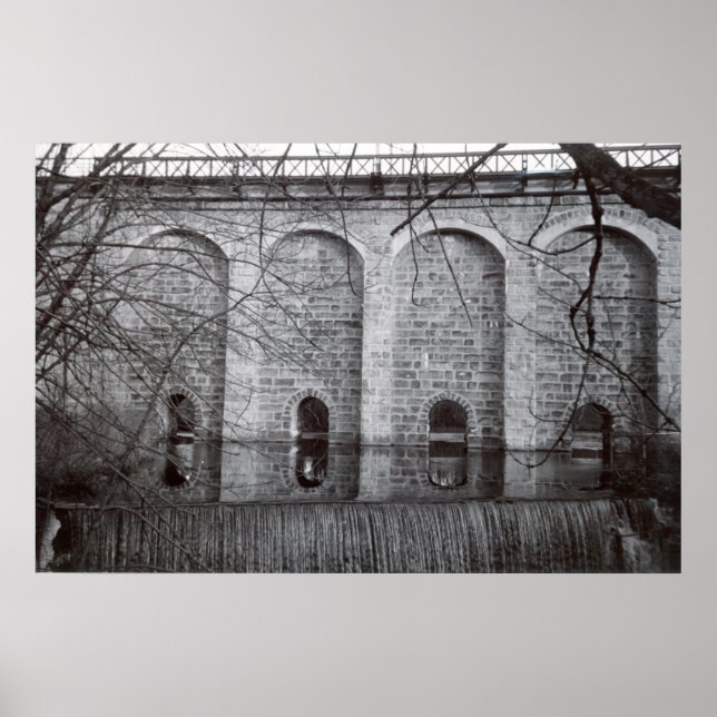 Canton Viaduct Waterfall Poster (Front)