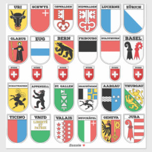 Cantons of Switzerland Bundle Sticker