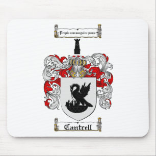 CANTRELL FAMILY CREST -  CANTRELL COAT OF ARMS MOUSE MAT