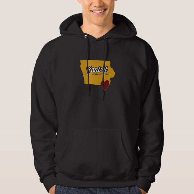 CANTRIL IOWA IA USA  Cute Souvenir Merch  US City  Hoodie (Front)