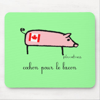 Canuck cochon mouse mat