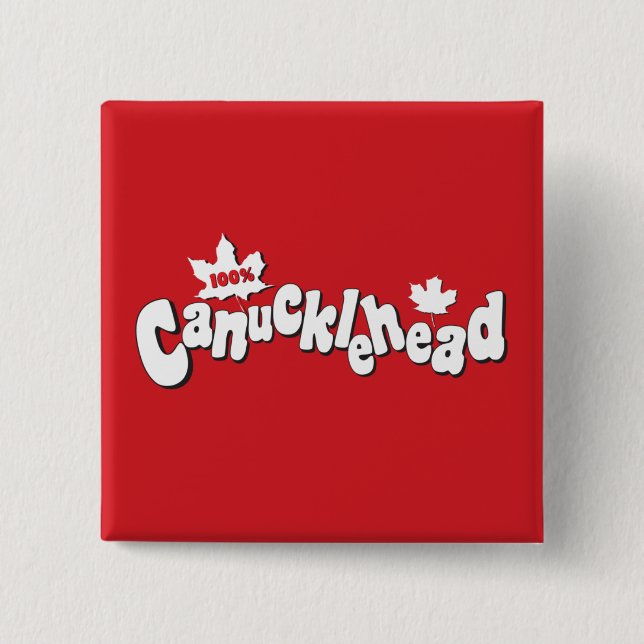 Canucklehead 15 Cm Square Badge (Front)