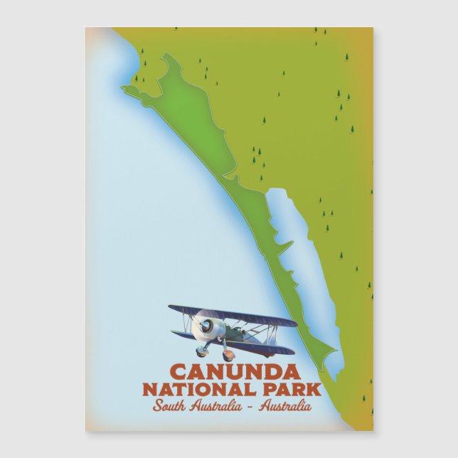 Canunda national park South australia map (Front)