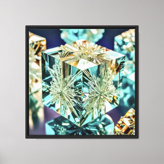 Canvas Art 16"x16" Ived Cube-3