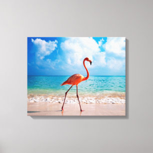 Canvas Art-Flamingo Print
