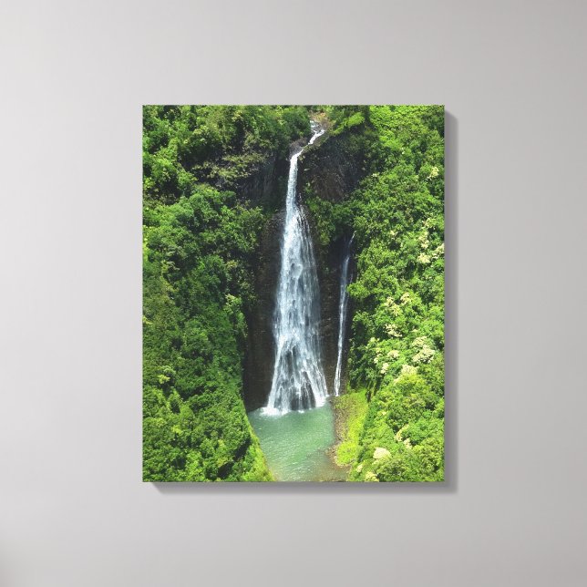 Canvas Art-Kauai Waterfall Print (Front)
