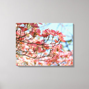 Canvas art panels Pink Dogwood Trees nature