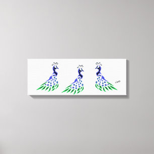Canvas Art : Peacocks