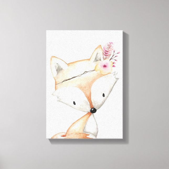 Canvas Art - Princess Fox Nursery (Front)