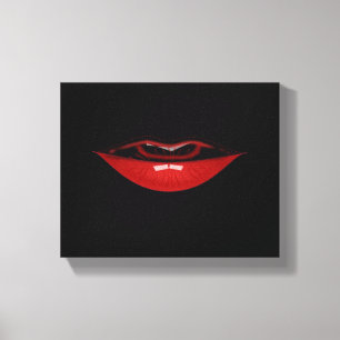 Canvas Art-Red Lips
