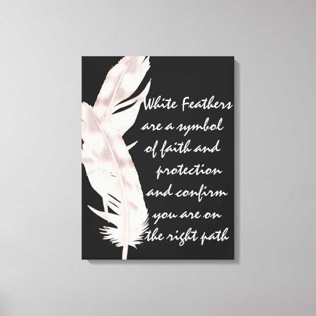 Canvas Art White Feathers (Front)