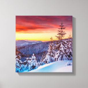 Canvas Art-Winter Scene Print