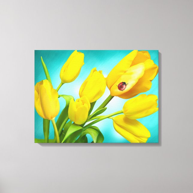 Canvas Art-Yellow Tulips (Front)