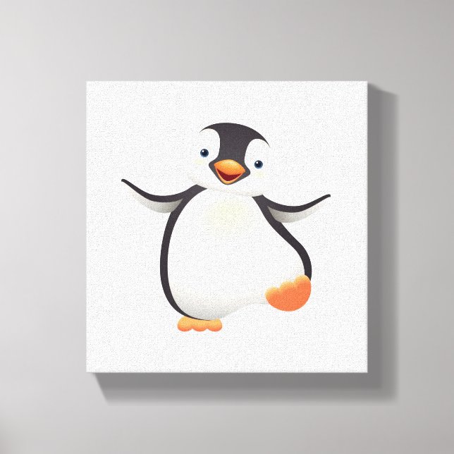 Canvas - Baby Penguin Print (Front)