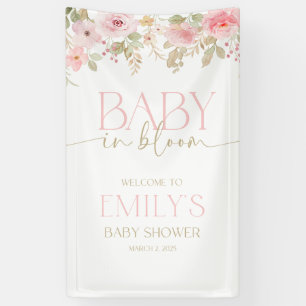 Canvas Baby Shower Banner. Outdoor quality.  Banner