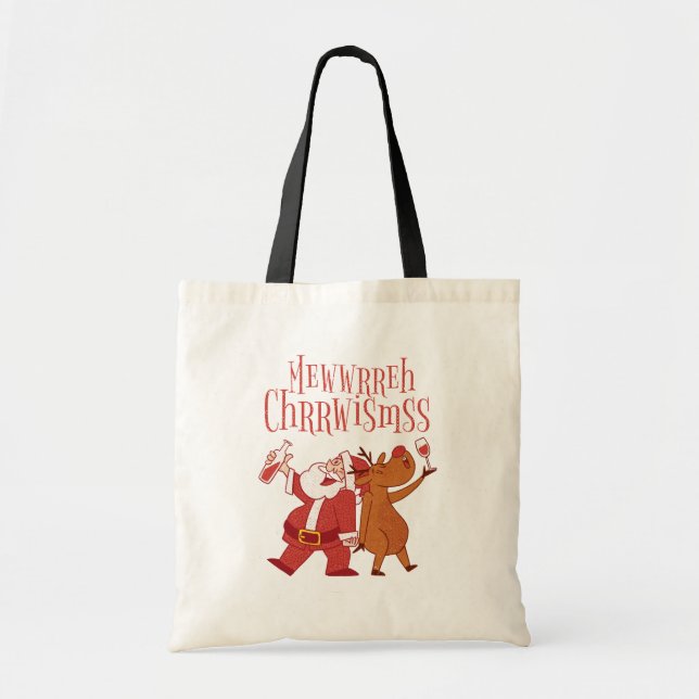 Canvas bag with Christmas print (Front)
