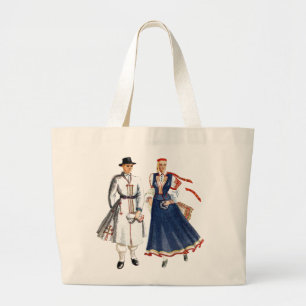 Canvas bag with tautu meita un dels