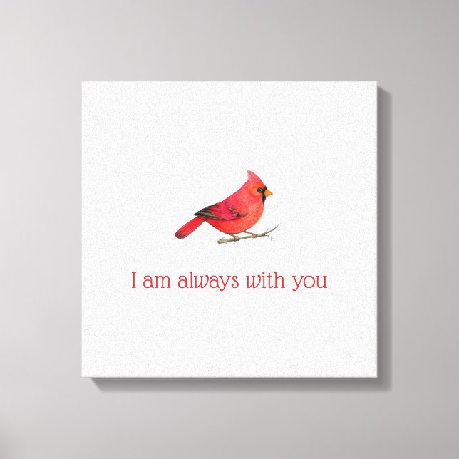 Canvas Cardinal Print (Front)