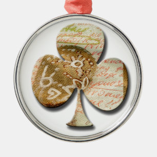 Canvas clover metal tree decoration