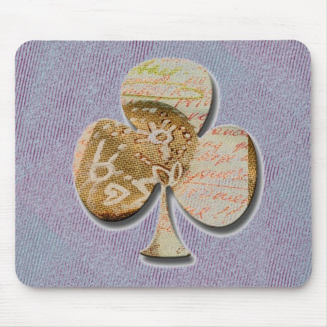 Canvas clover mouse mat (Front)