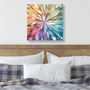 Canvas colours art print
