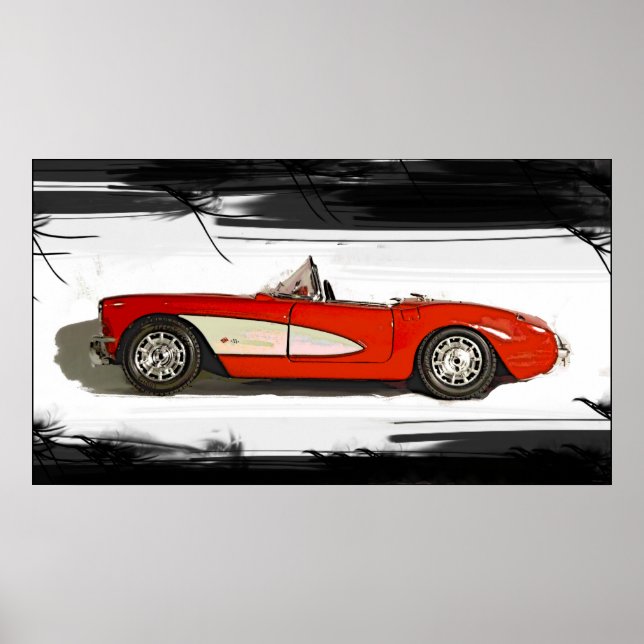Canvas Corvette Poster (Front)