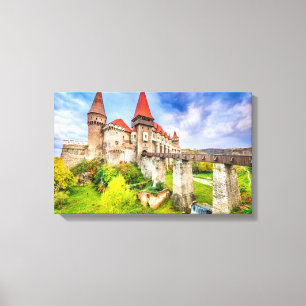Canvas Corvin castle Print