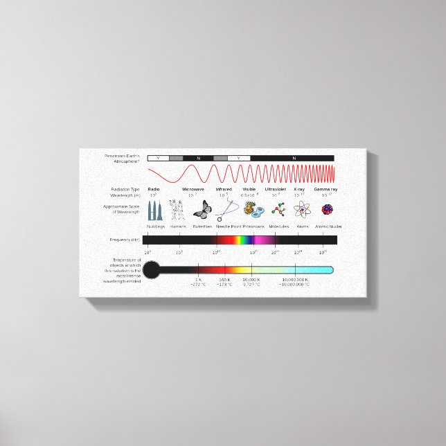 Canvas Diagram Electromagnetic Spectrum Properties (Front)