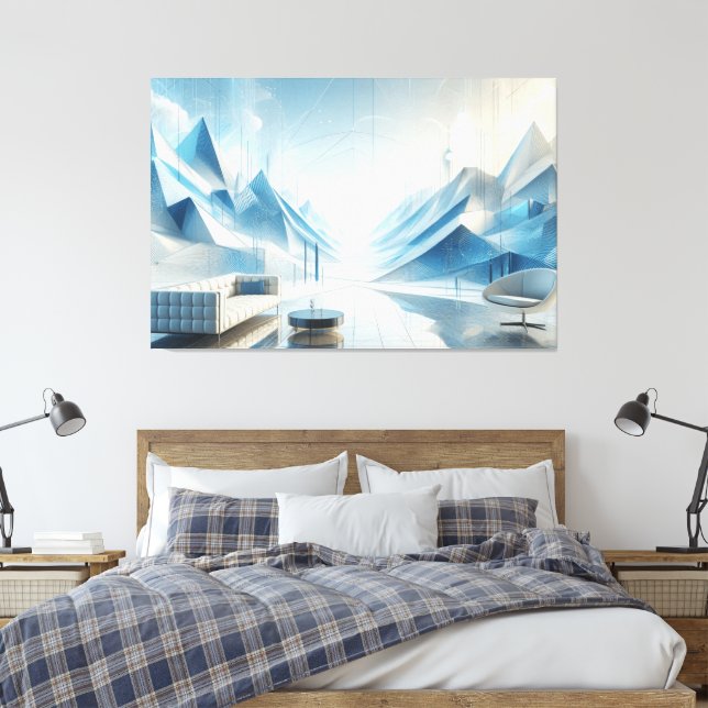 CANVAS ELEGANT ART - NORDIC VOID PRINT (Insitu(Bedroom))