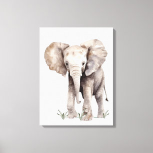 Canvas Elephant Artwork