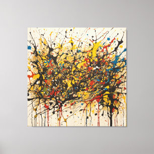 Canvas Fury of the Waters: Pollock in RS Print